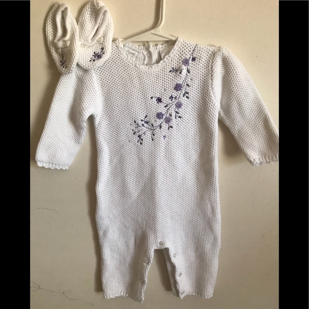 Koala Baby Boutique 3 piece Crocheted Embroidered